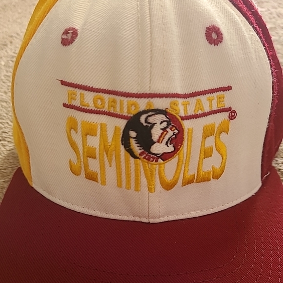 Vintage Flordia State Seminoles Two Tone All-Stat Designs Fitted Hat Size 7 3/8 - Picture 3 of 8